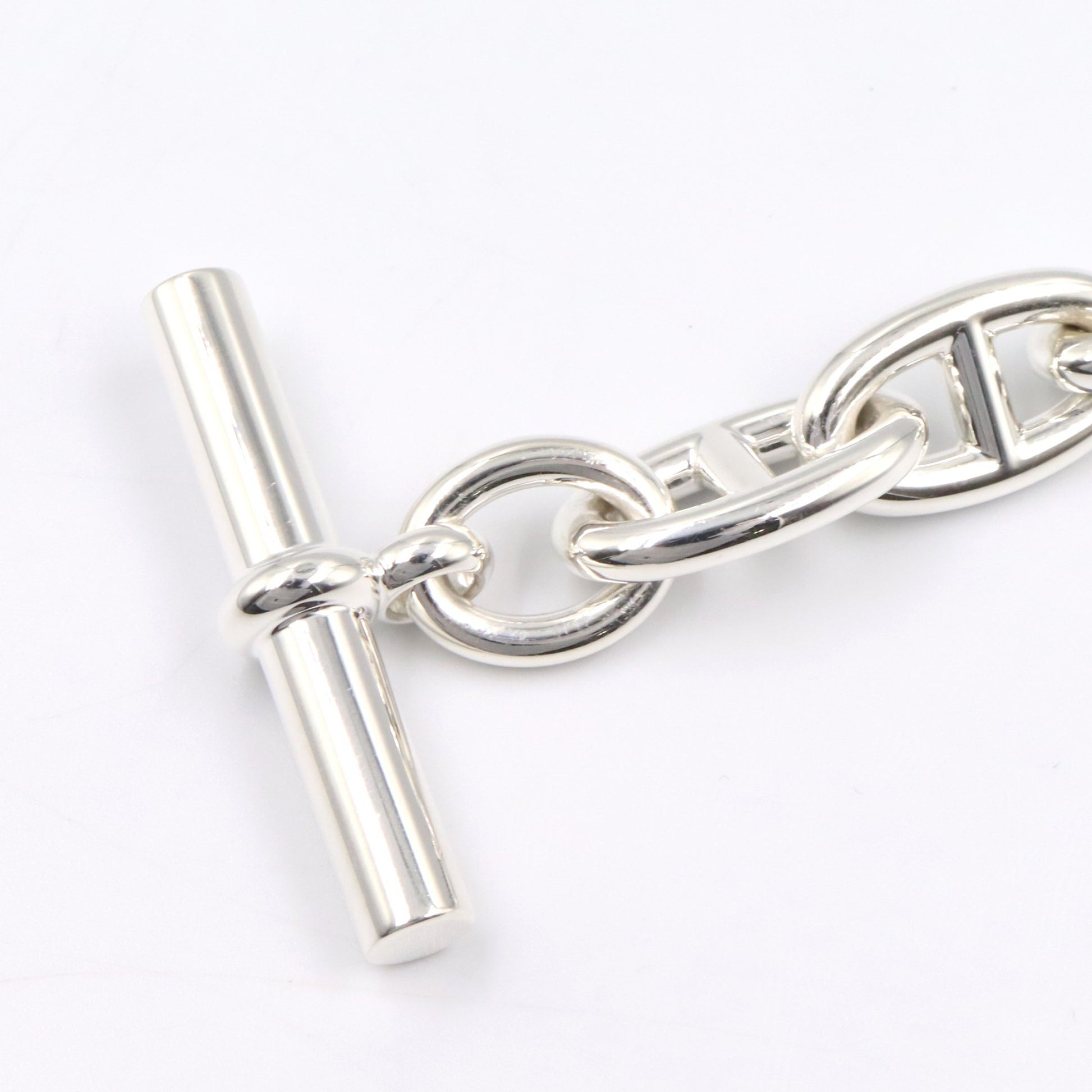 シェーヌダンクル GM 15コマ ブレスレット ブレスレット SV925 シルバー エルメス アクセサリー HERMES