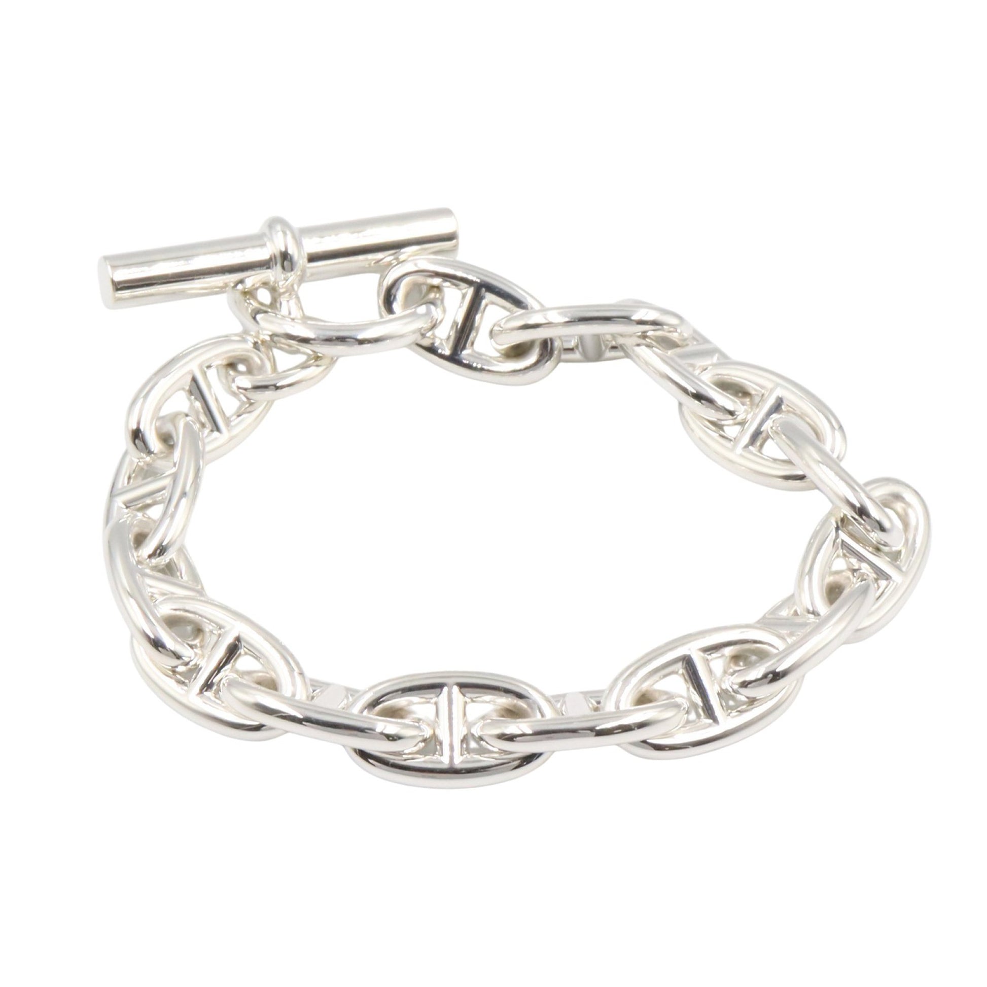 シェーヌダンクル GM 15コマ ブレスレット ブレスレット SV925 シルバー エルメス アクセサリー HERMES