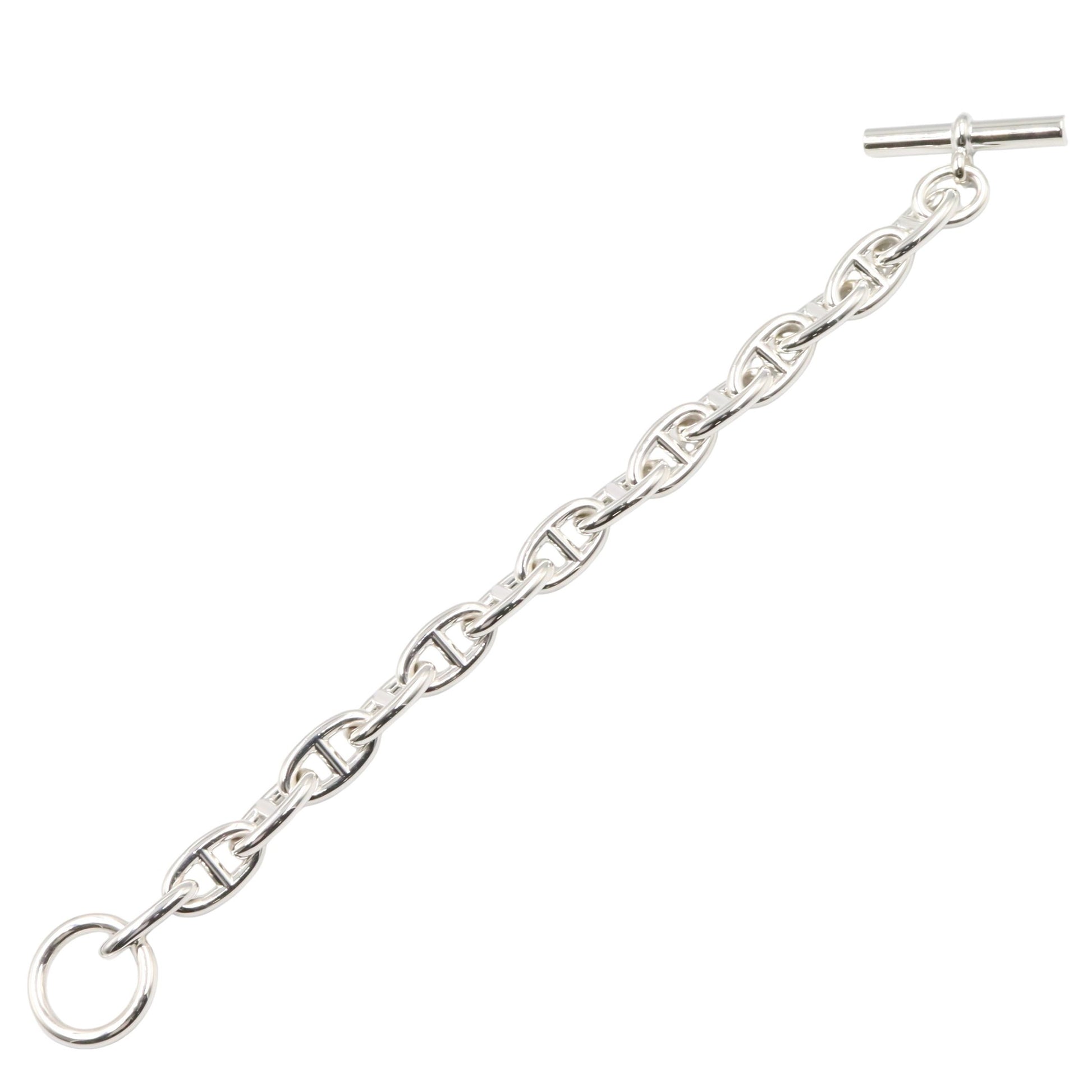シェーヌダンクル GM 15コマ ブレスレット ブレスレット SV925 シルバー エルメス アクセサリー HERMES