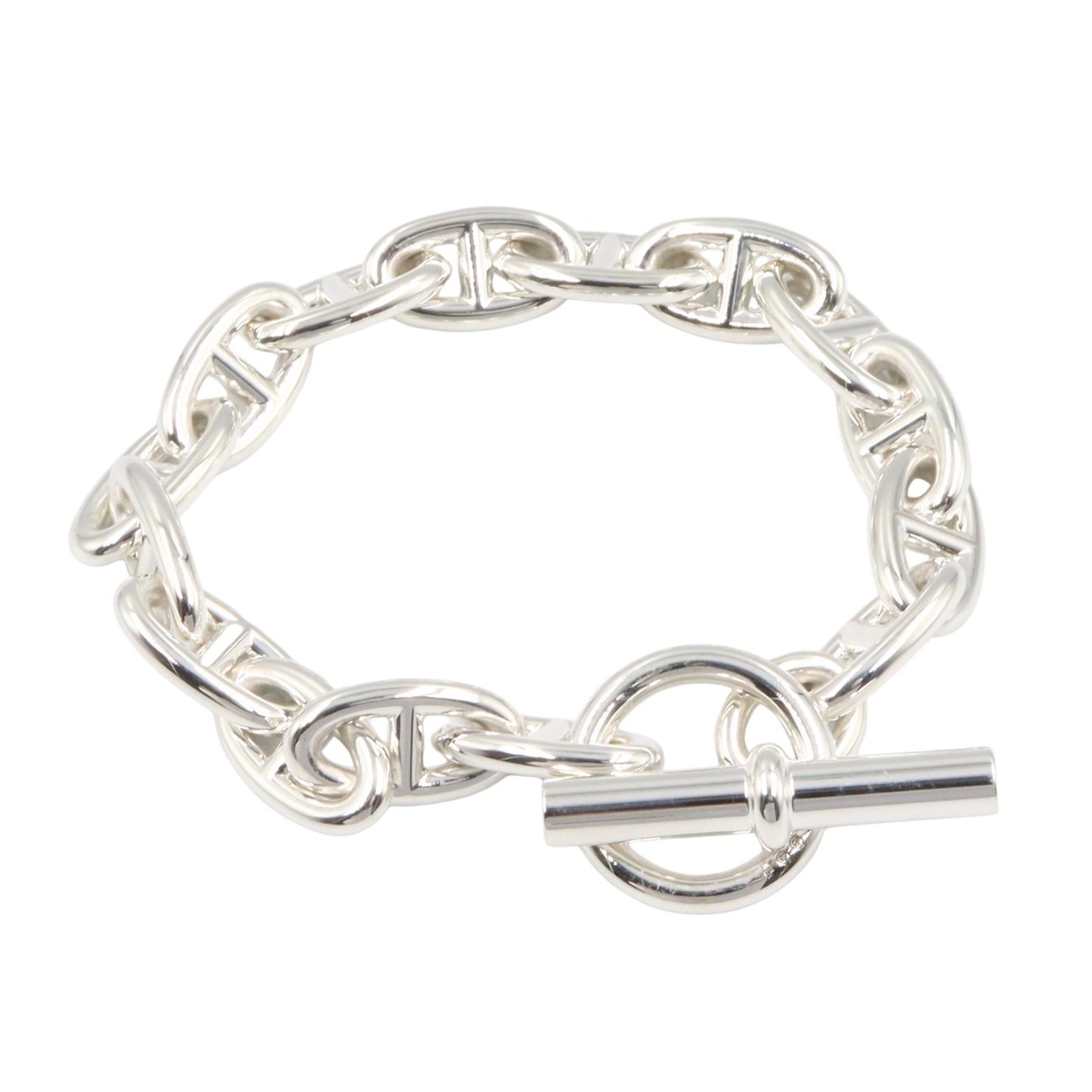 シェーヌダンクル GM 15コマ ブレスレット ブレスレット SV925 シルバー エルメス アクセサリー HERMES