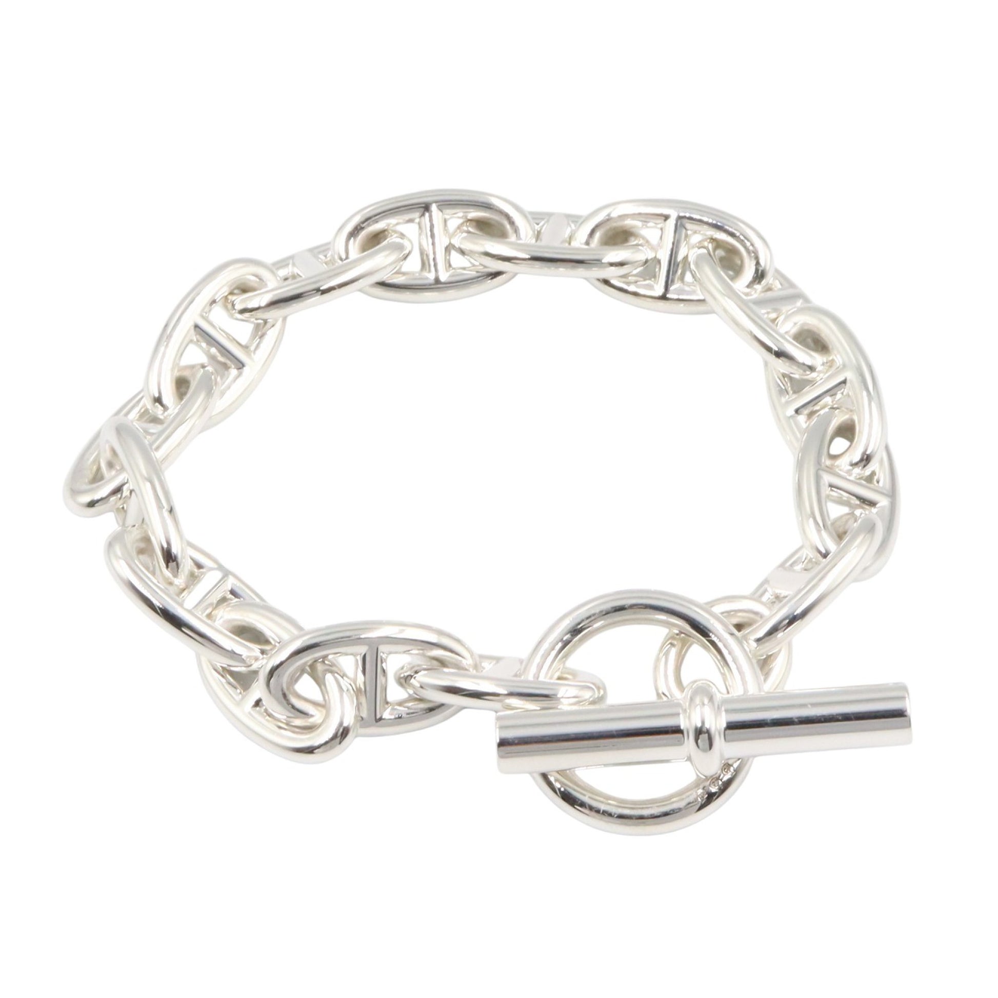 シェーヌダンクル GM 15コマ ブレスレット ブレスレット SV925 シルバー エルメス アクセサリー HERMES