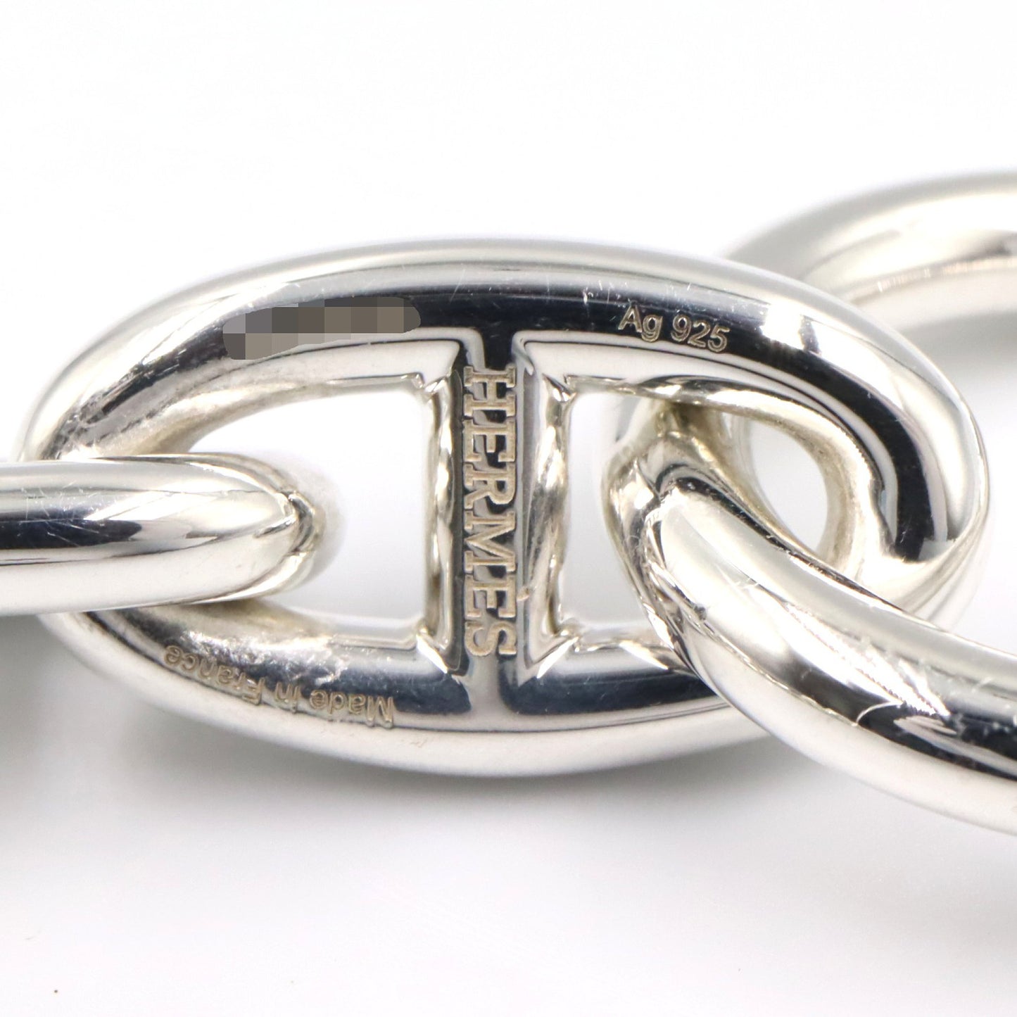 シェーヌダンクル GM 15コマ ブレスレット ブレスレット SV925 シルバー エルメス アクセサリー HERMES