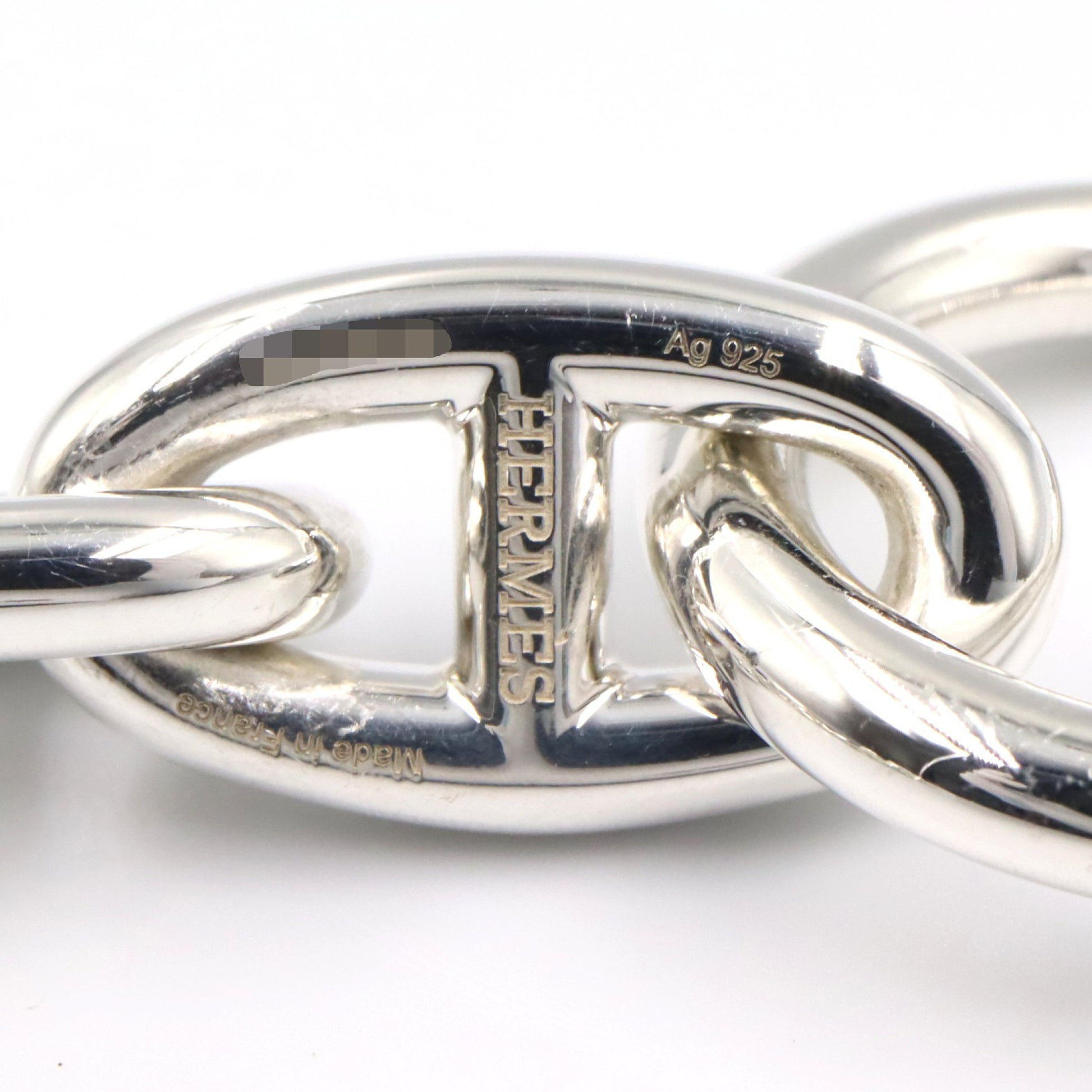 シェーヌダンクル GM 15コマ ブレスレット ブレスレット SV925 シルバー エルメス アクセサリー HERMES