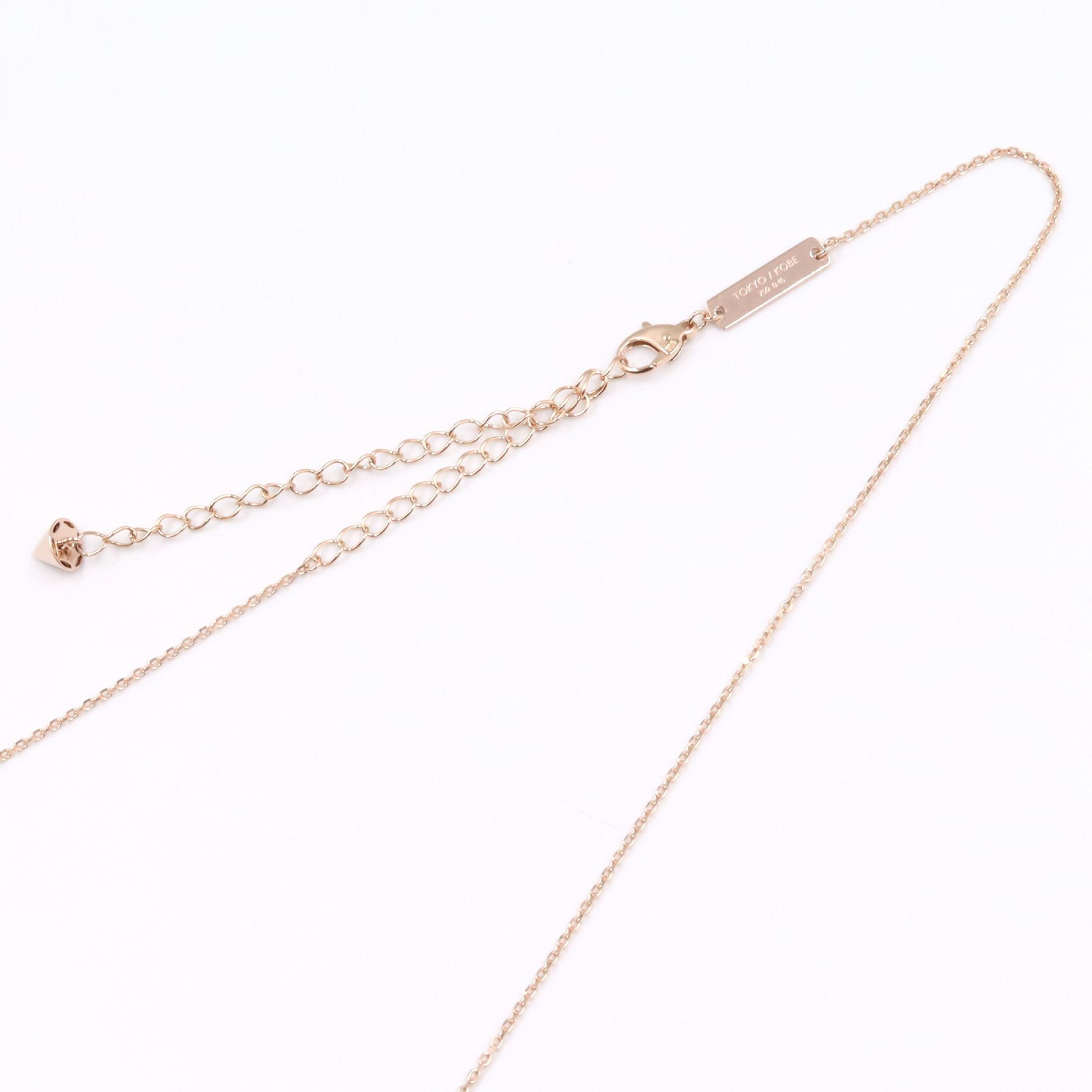 バランスシグネチャーダイヤモンドパヴェネックレス ネックレス K18PG