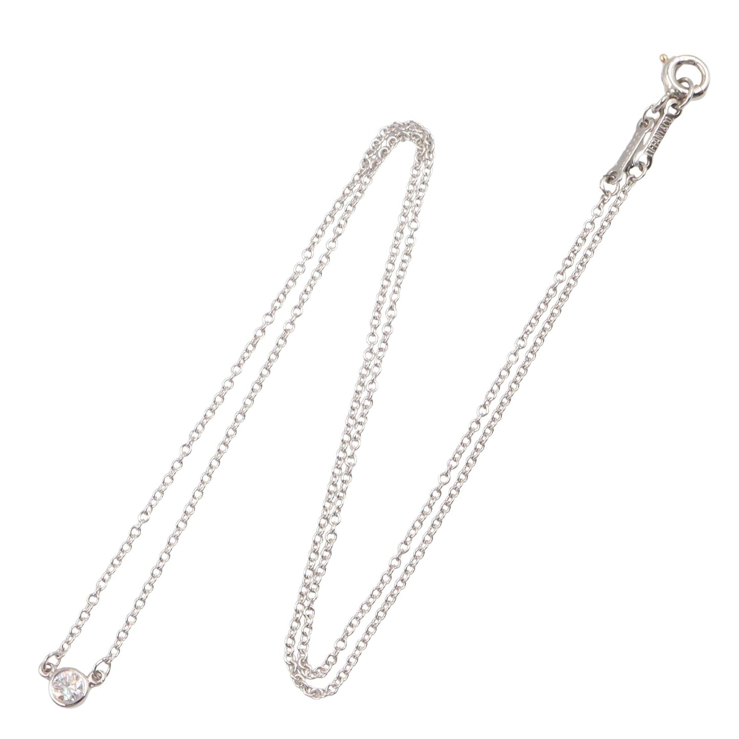バイザヤードネックレス ネックレス PT950 ダイヤモンド プラチナ クリア ティファニー アクセサリー TIFFANY & Co.