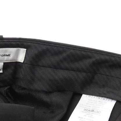 D UNIFORME スラックス トラウザーズ ウール ブラック クリスチャンディオール ボトムス Christian Dior