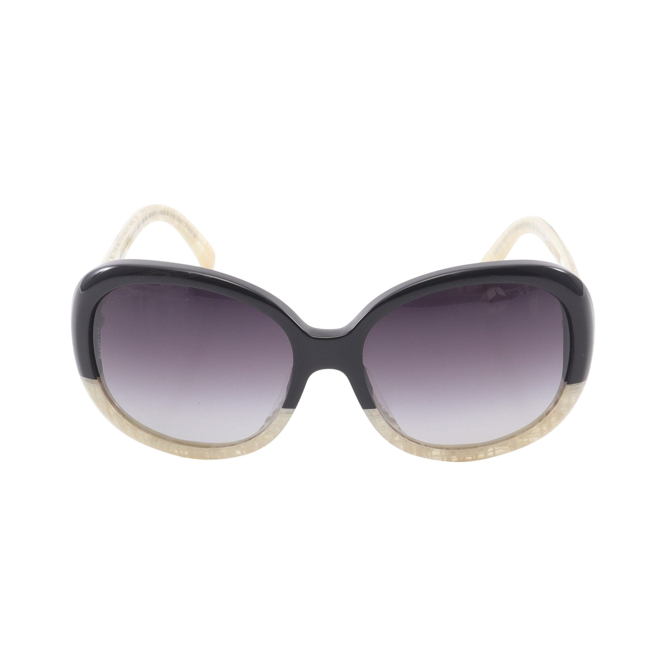 ココマーク サングラス ブラック アイボリー グラデーションレンズ