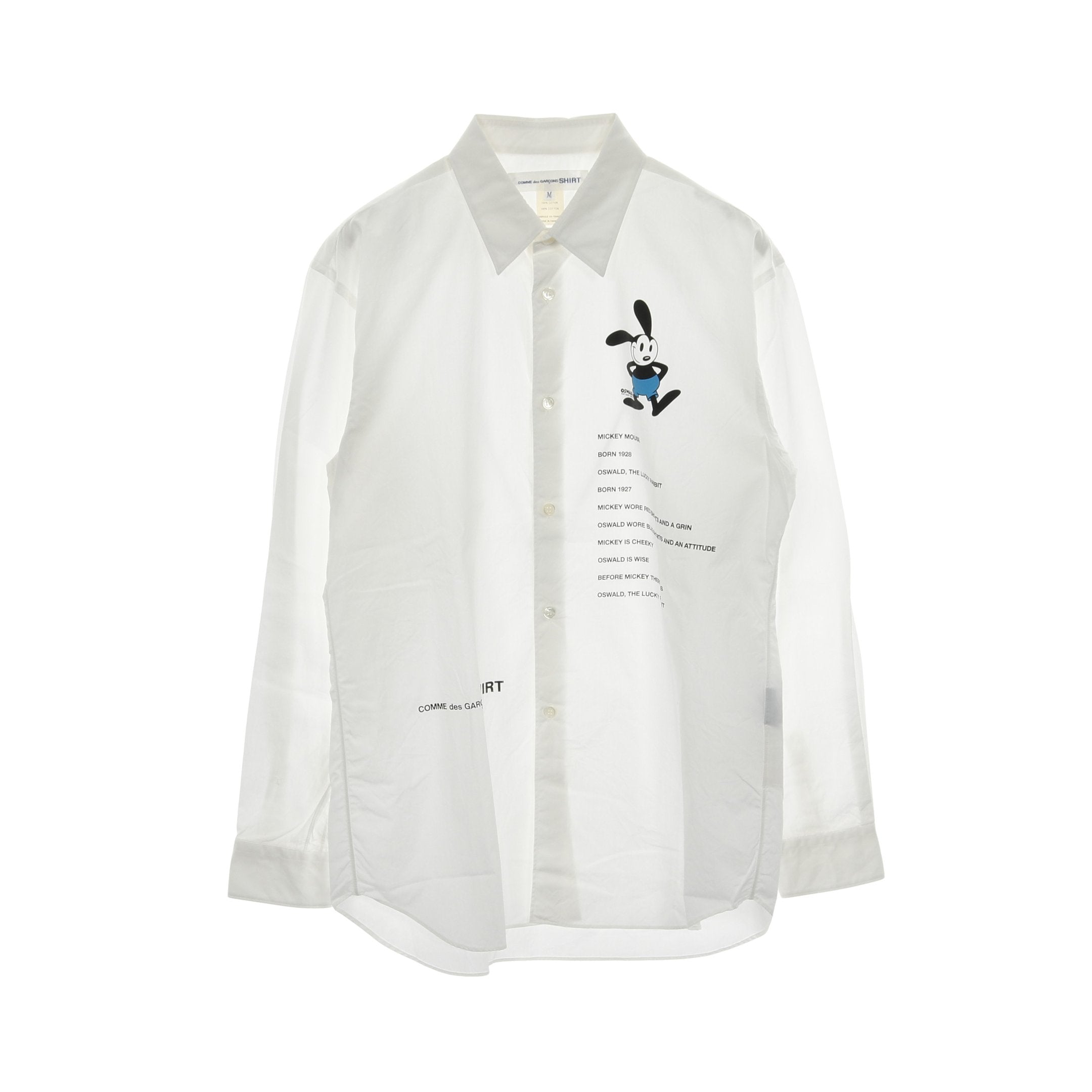 COMME des GARCONS SHIRT × Disney シャツ コットン ホワイト