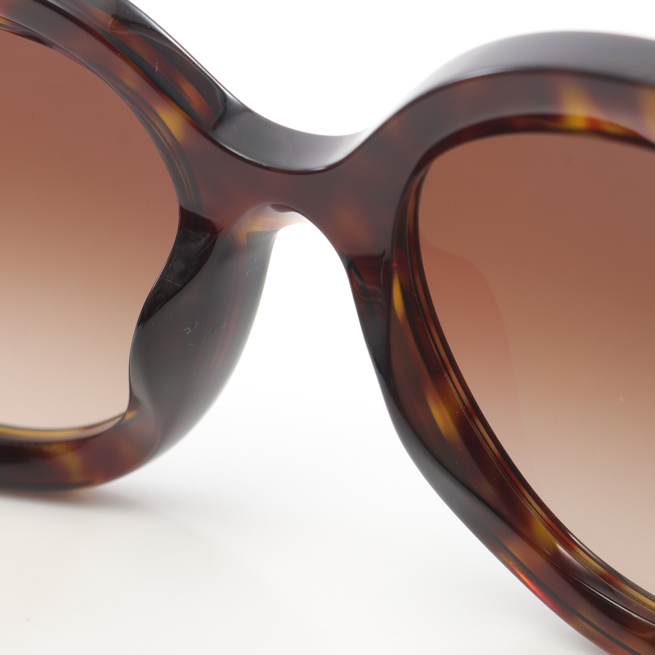 【極美品】シャネル☆リボンモチーフ オーバーサイズサングラス　べっ甲　767 極美品】シャネル☆リボンモチーフ オーバーサイズサングラス べっ甲 767