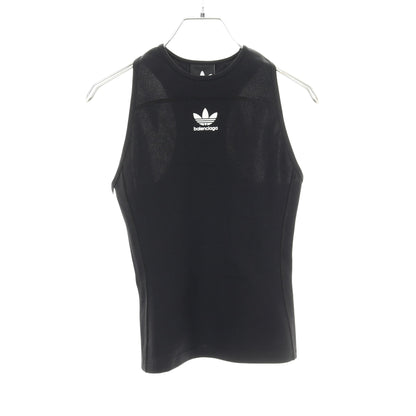 BALENCIAGA × adidas タンクトップ レーヨン ナイロン ブラック バレンシアガ トップス BALENCIAGA