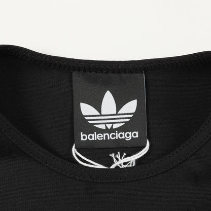 BALENCIAGA × adidas タンクトップ レーヨン ナイロン ブラック バレンシアガ トップス BALENCIAGA