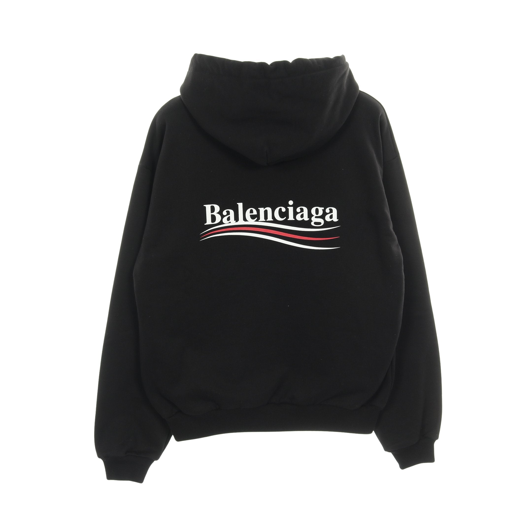 キャンペーンロゴ プルオーバーパーカー コットン ブラック