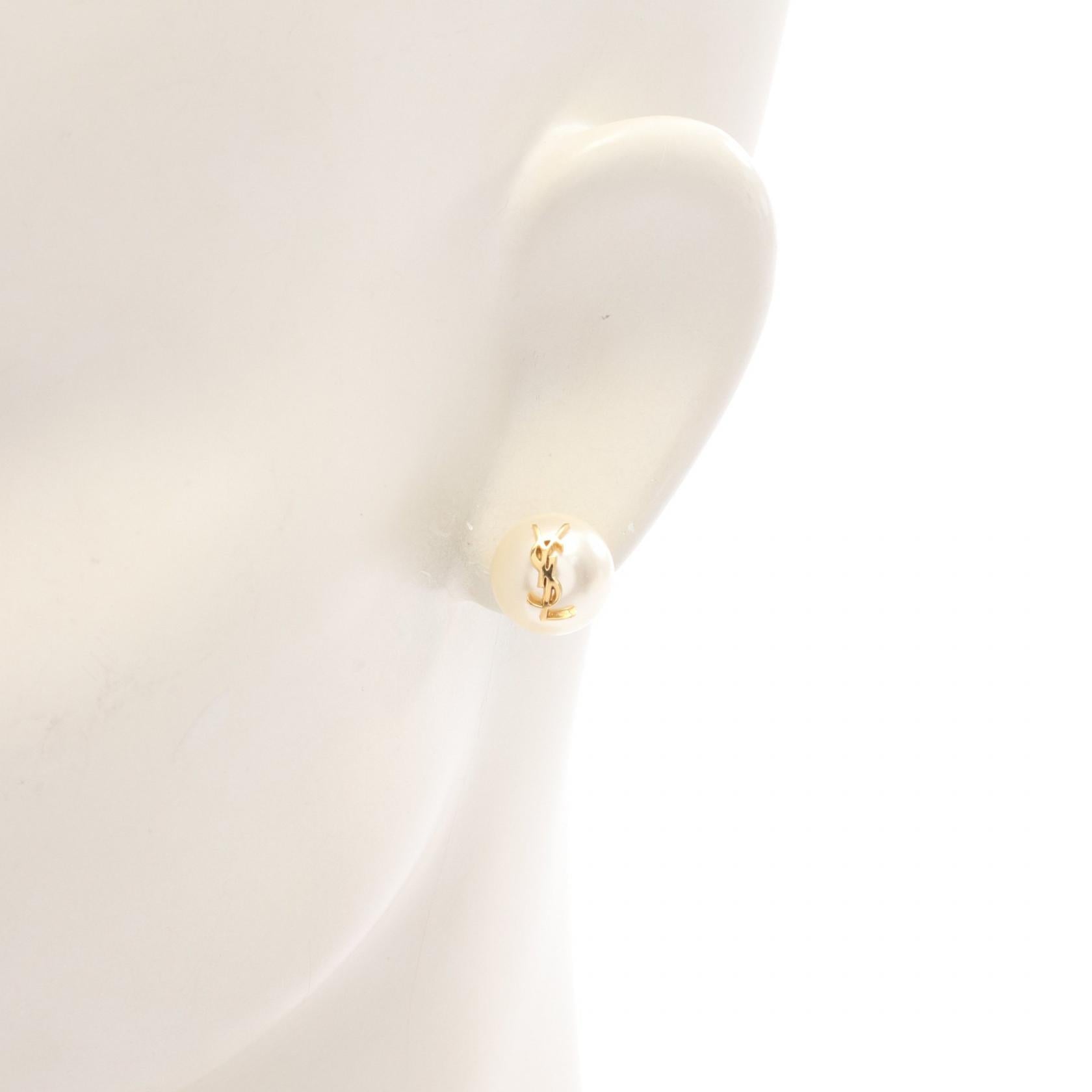 極美品✨　YSL　サンローランパリ　ピアス　ロゴ　ゴールド　1280 楽天市場】SAINT LAURENT PARIS サンローランパリ MONOGRAM PALM