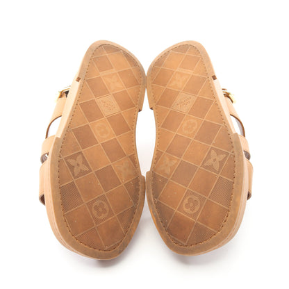 マヤ ライン サンダル レザー ブラウン ルイヴィトン シューズ LOUIS VUITTON