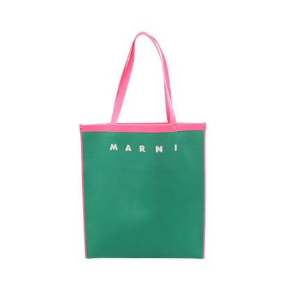 ロゴトート ショルダーバッグ トートバッグ グリーン ピンク マルニ バッグ MARNI