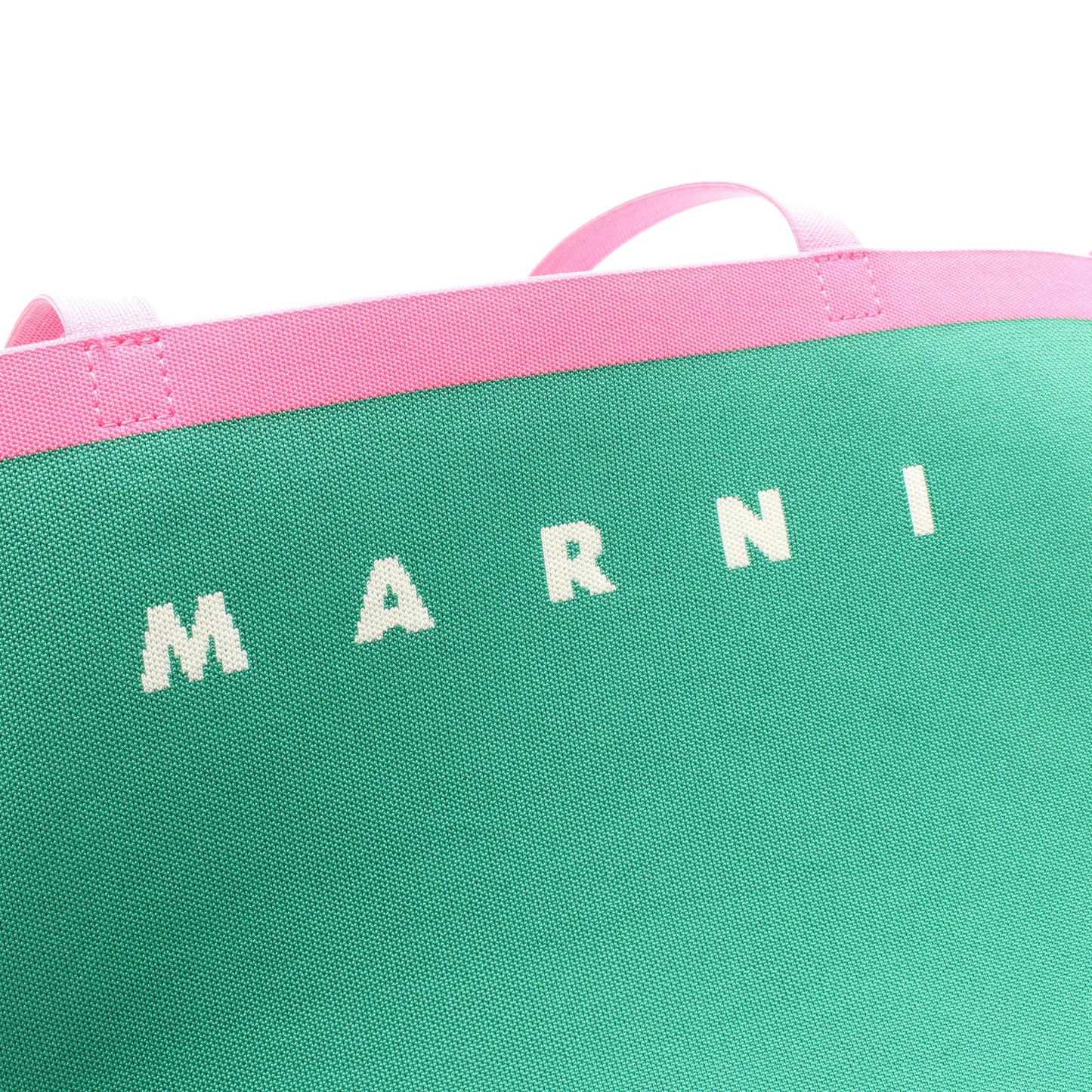 ロゴトート ショルダーバッグ トートバッグ グリーン ピンク マルニ バッグ MARNI