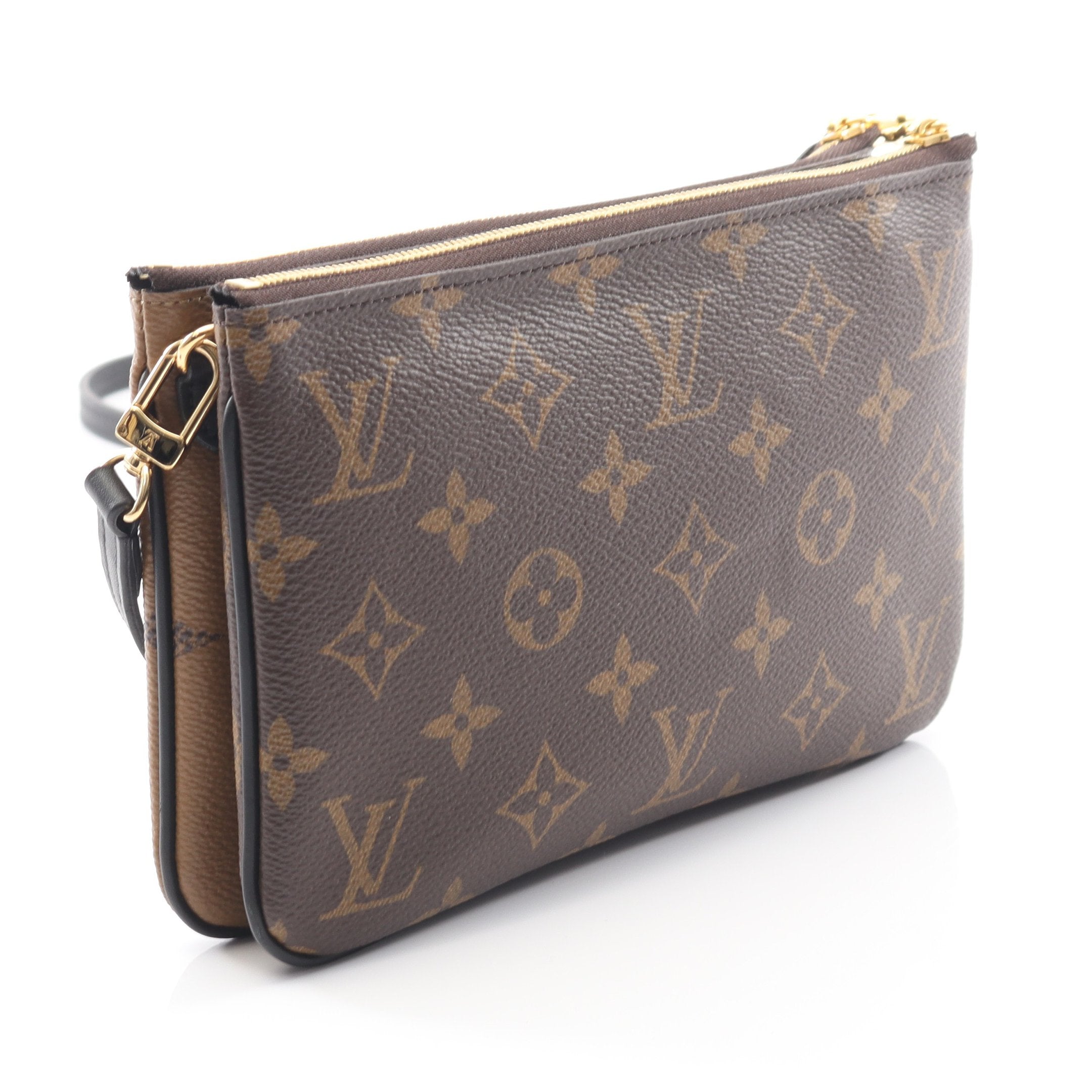 ポシェット ドゥーブル ジップ モノグラムジャイアント リバース