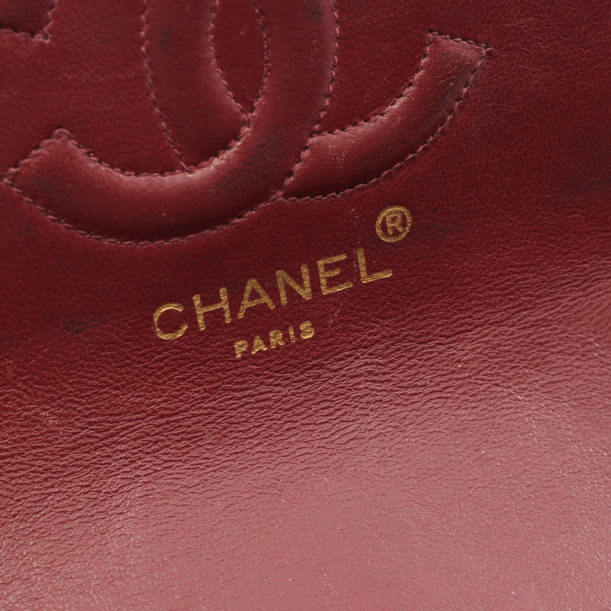 マトラッセ Wチェーンショルダーバッグ ラムスキン ブラック ゴールド金具 ヴィンテージ シャネル バッグ CHANEL