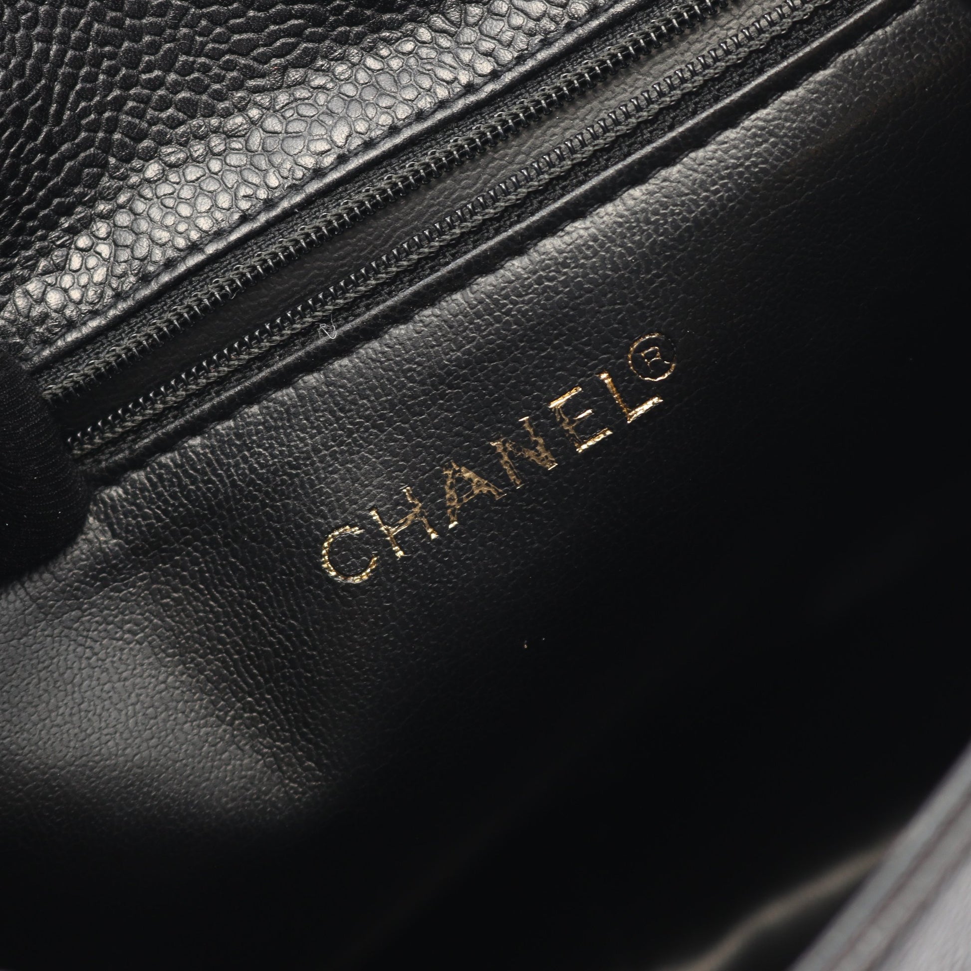 ココマーク バックパック リュックサック キャビアスキン ブラック ゴールド金具 シャネル バッグ CHANEL