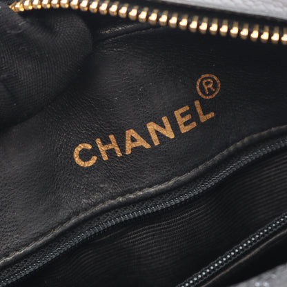 マトラッセ チェーンショルダーバッグ キャビアスキン ブラック ゴールド金具 シャネル バッグ CHANEL