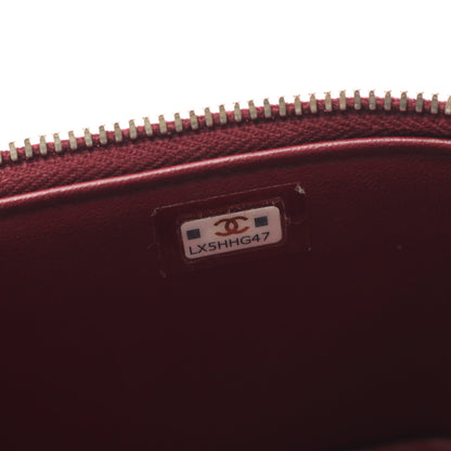 マトラッセ バニティバッグ チェーンショルダーバッグ ラムスキン ボルドー ゴールド金具 2WAY シャネル バッグ CHANEL