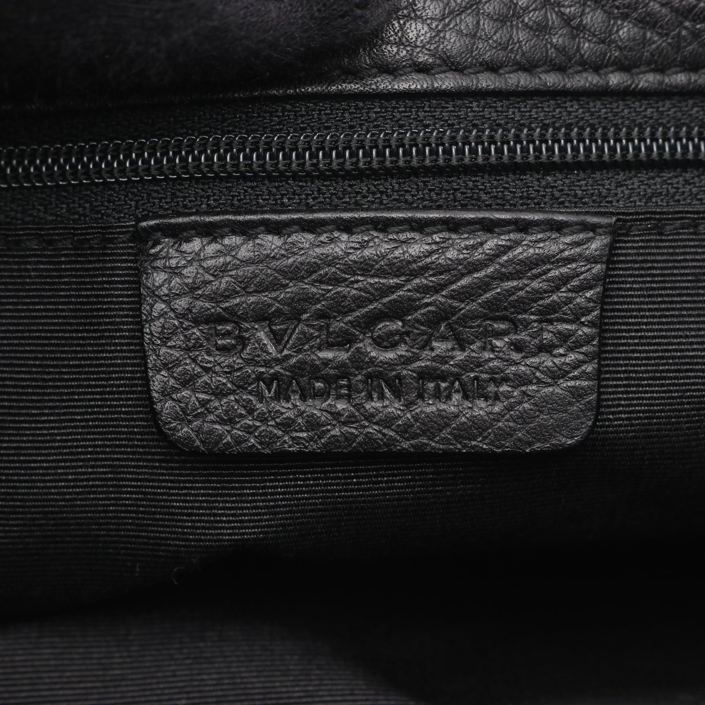 マキシレッタレ ハンドバッグ キャンバス レザー ブラック ブルガリ バッグ BVLGARI