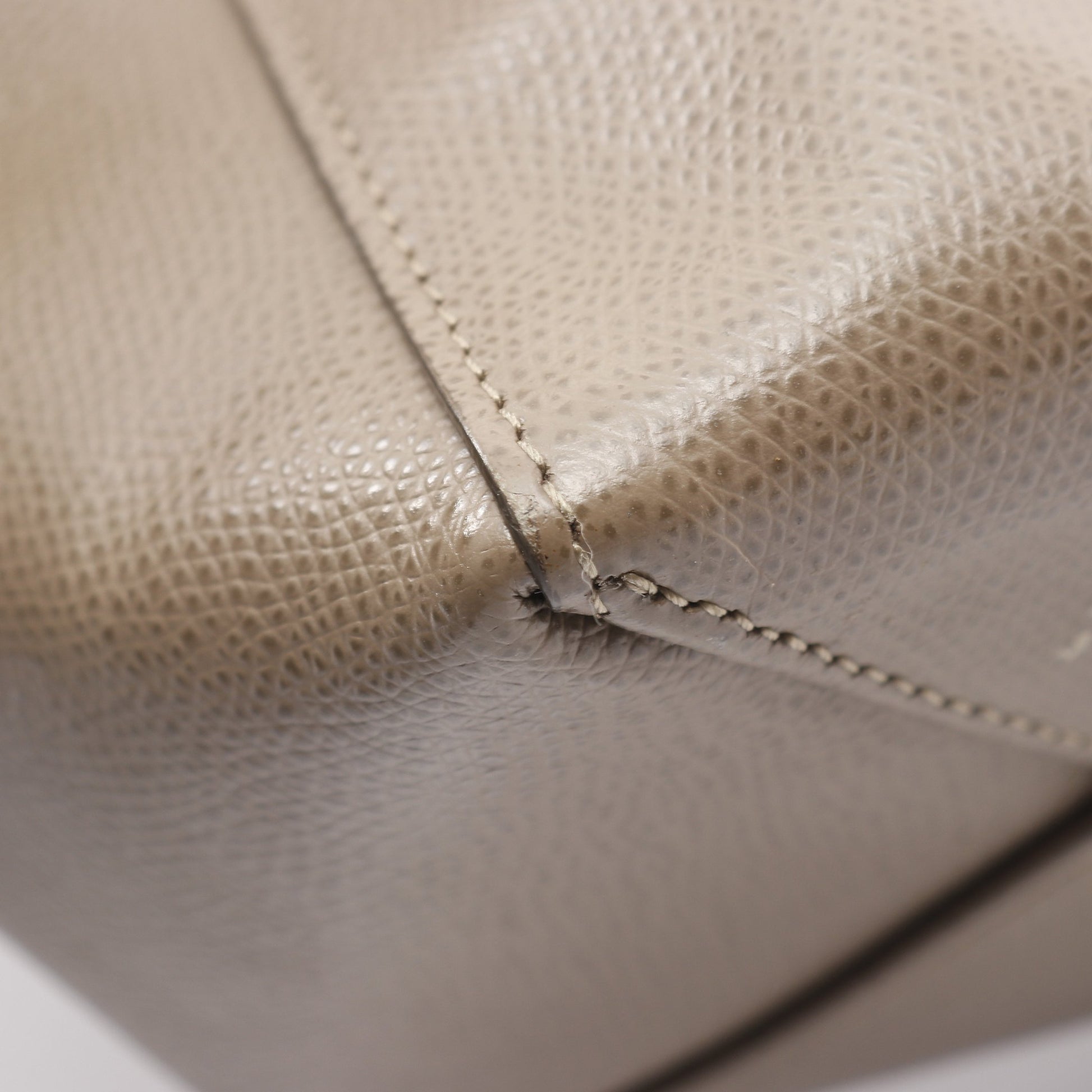 バーティカル スモール カバ ハンドバッグ トートバッグ レザー グレーブラウン 2WAY セリーヌ バッグ CELINE