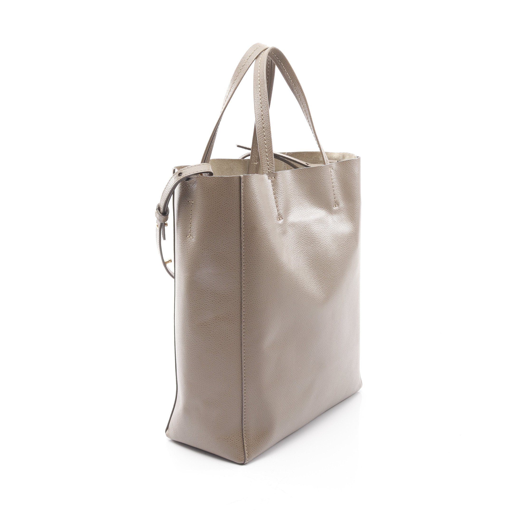 ✨極美品✨　CELINE バーティカルカバ　トートバッグ　レザー　グレー バーティカル スモール カバ ハンドバッグ トートバッグ レザー グレー