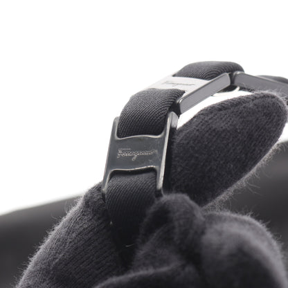 ヴァラ ワンショルダーバッグ キャンバス ブラック サルヴァトーレフェラガモ バッグ Salvatore Ferragamo