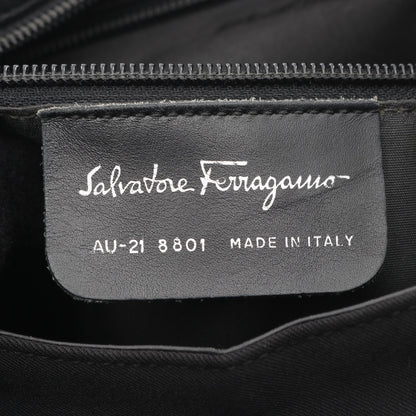 ヴァラ ワンショルダーバッグ キャンバス ブラック サルヴァトーレフェラガモ バッグ Salvatore Ferragamo