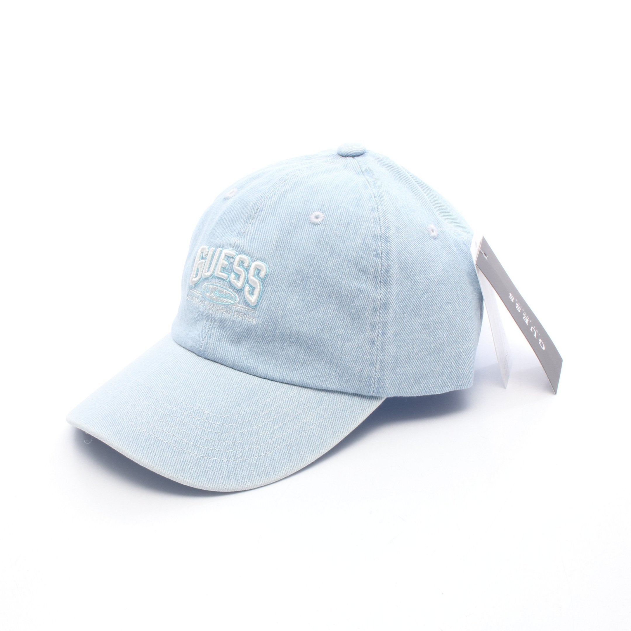 デニム キャップ ロゴ刺繍 コットン ブルー ゲス – RECLO