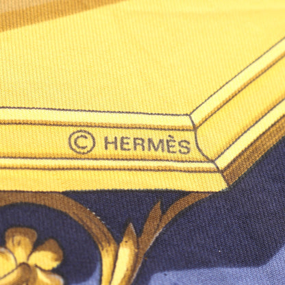 カレ90 DIES ET HORE スカーフ シルク ブルー マルチカラー エルメス 財布・小物 HERMES