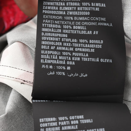DOUBLE MATCH シャツ フラワー サンダーボルト コットン ブラック レッド マルチカラー 19AW プラダ トップス PRADA