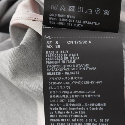 DOUBLE MATCH シャツ フラワー サンダーボルト コットン ブラック レッド マルチカラー 19AW プラダ トップス PRADA