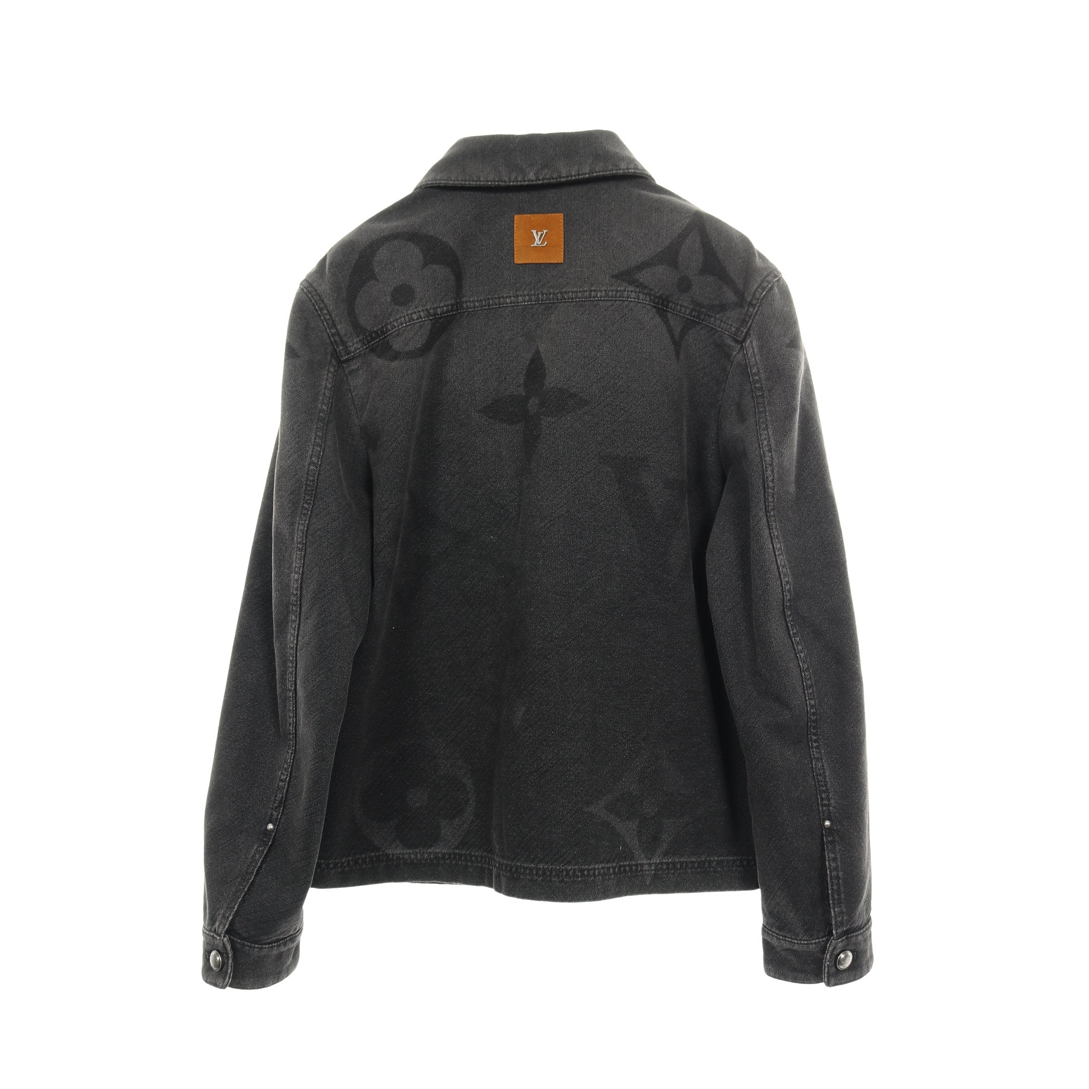 ジャイアントモノグラム デニムジャケット コットン ブラック 25SS