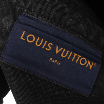 ジャイアントモノグラム デニムジャケット コットン ブラック 25SS ルイヴィトン アウター LOUIS VUITTON