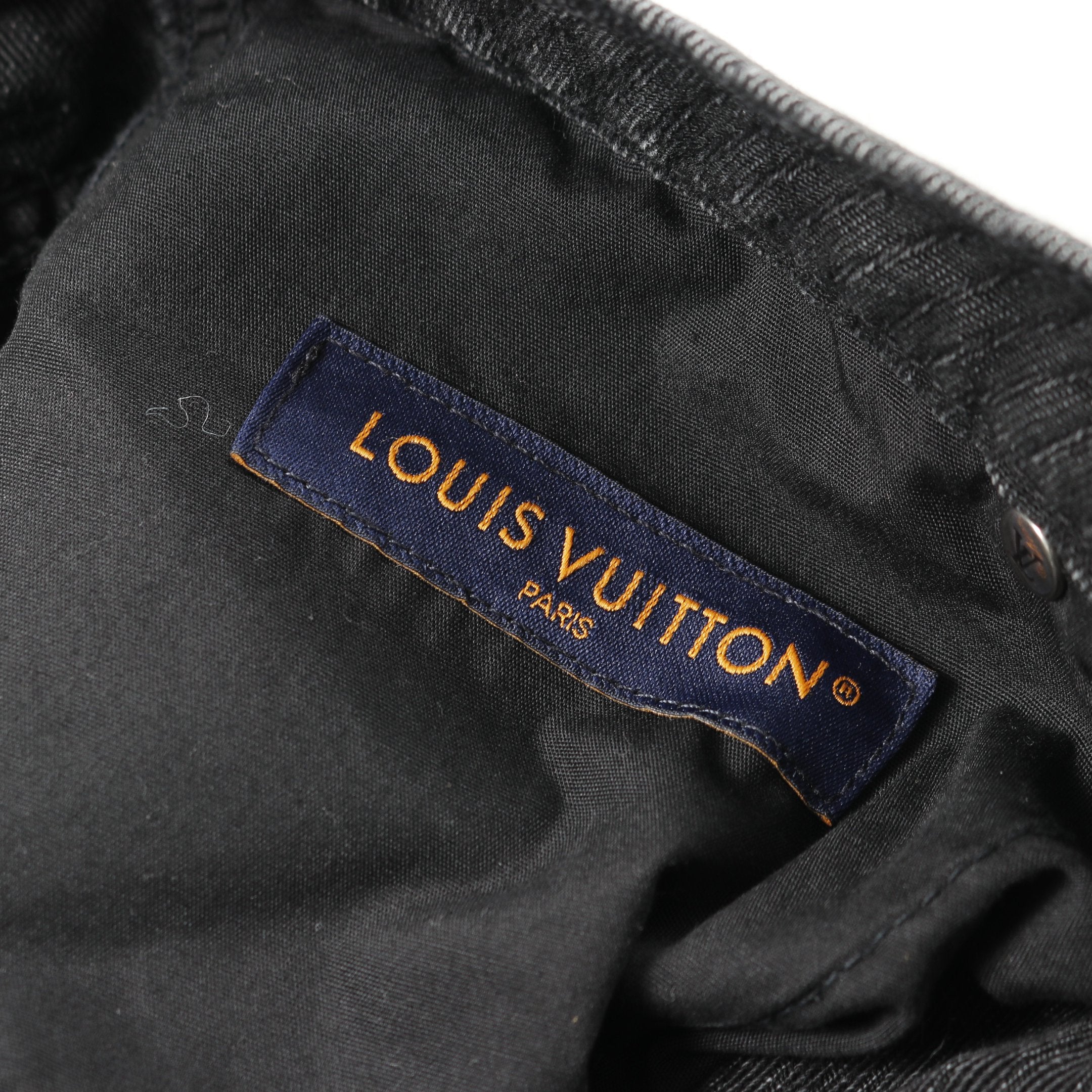 モノグラムフラワー デニムパンツ コットン ブラック 25SS ルイ