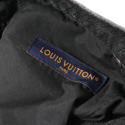 モノグラムフラワー デニムパンツ コットン ブラック 25SS ルイヴィトン ボトムス LOUIS VUITTON