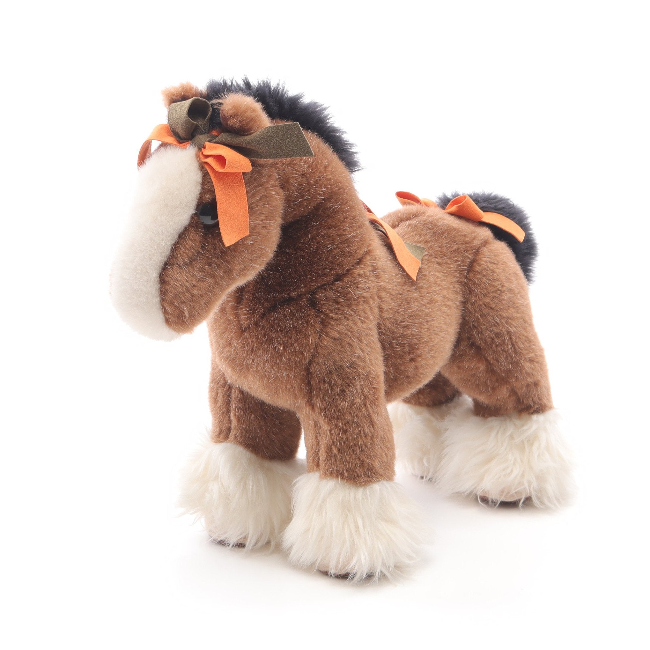 エルミーPPM ぬいぐるみ インテリア スエード ブラウン アイボリー