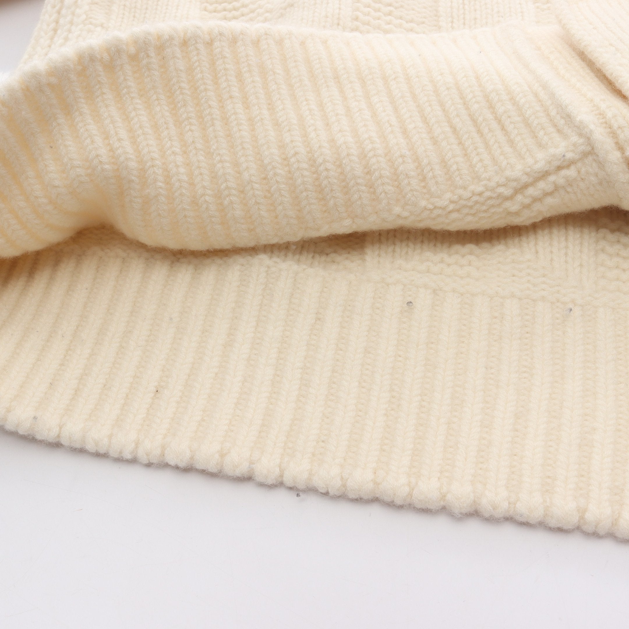 カーディガン Vネック ウール オフホワイト エルメス – RECLO