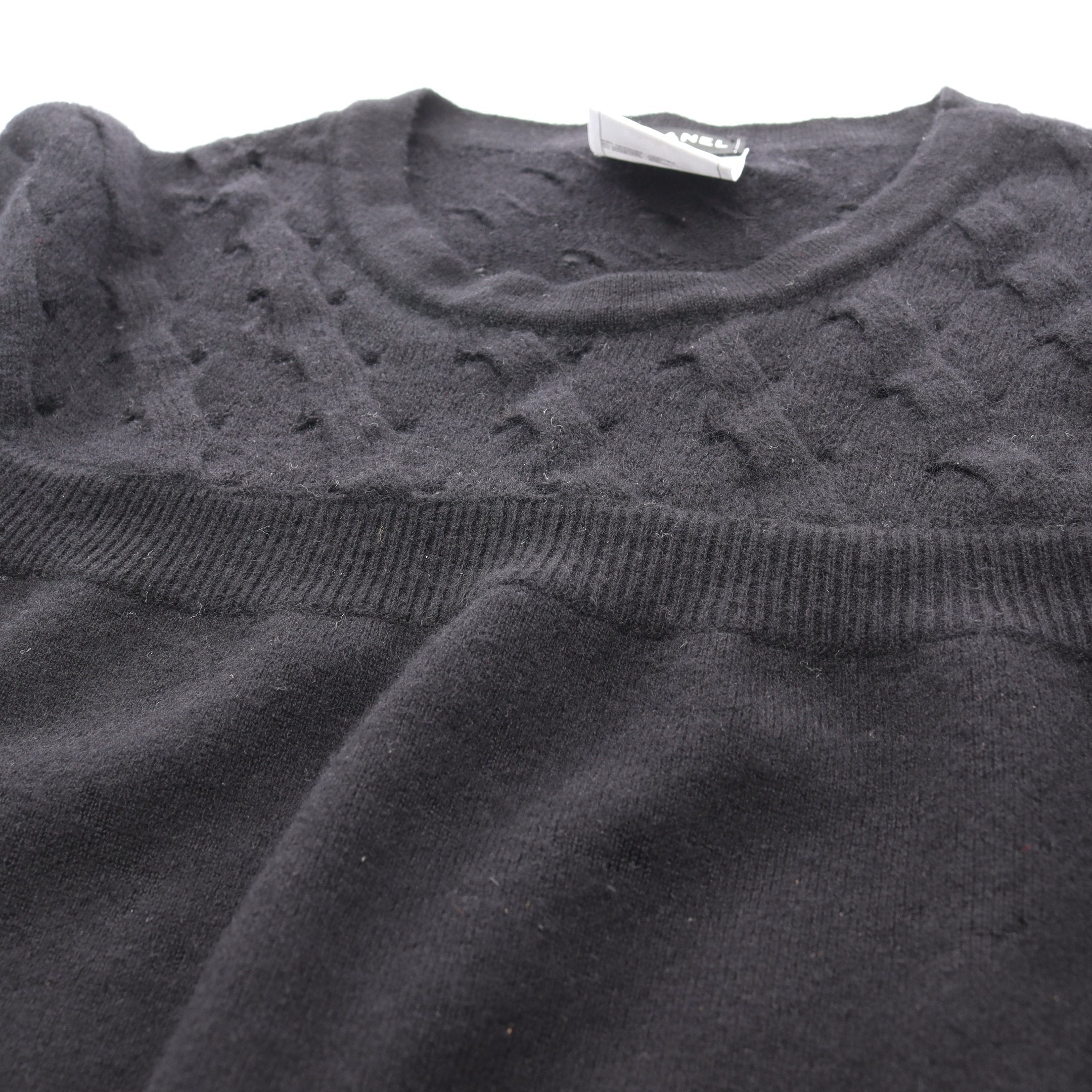 ニットワンピース 半袖 カシミヤ ブラック シャネル – RECLO
