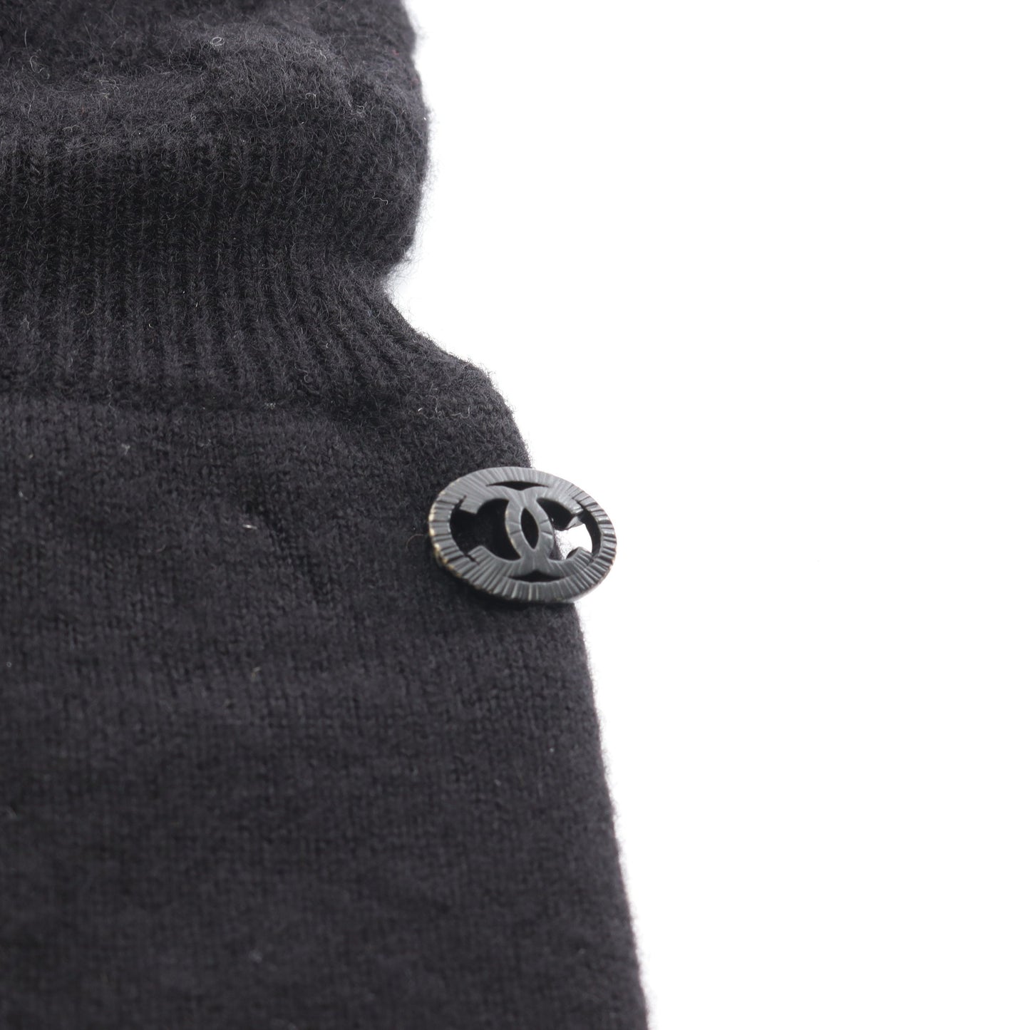 ニットワンピース 半袖 カシミヤ ブラック シャネル ワンピース CHANEL