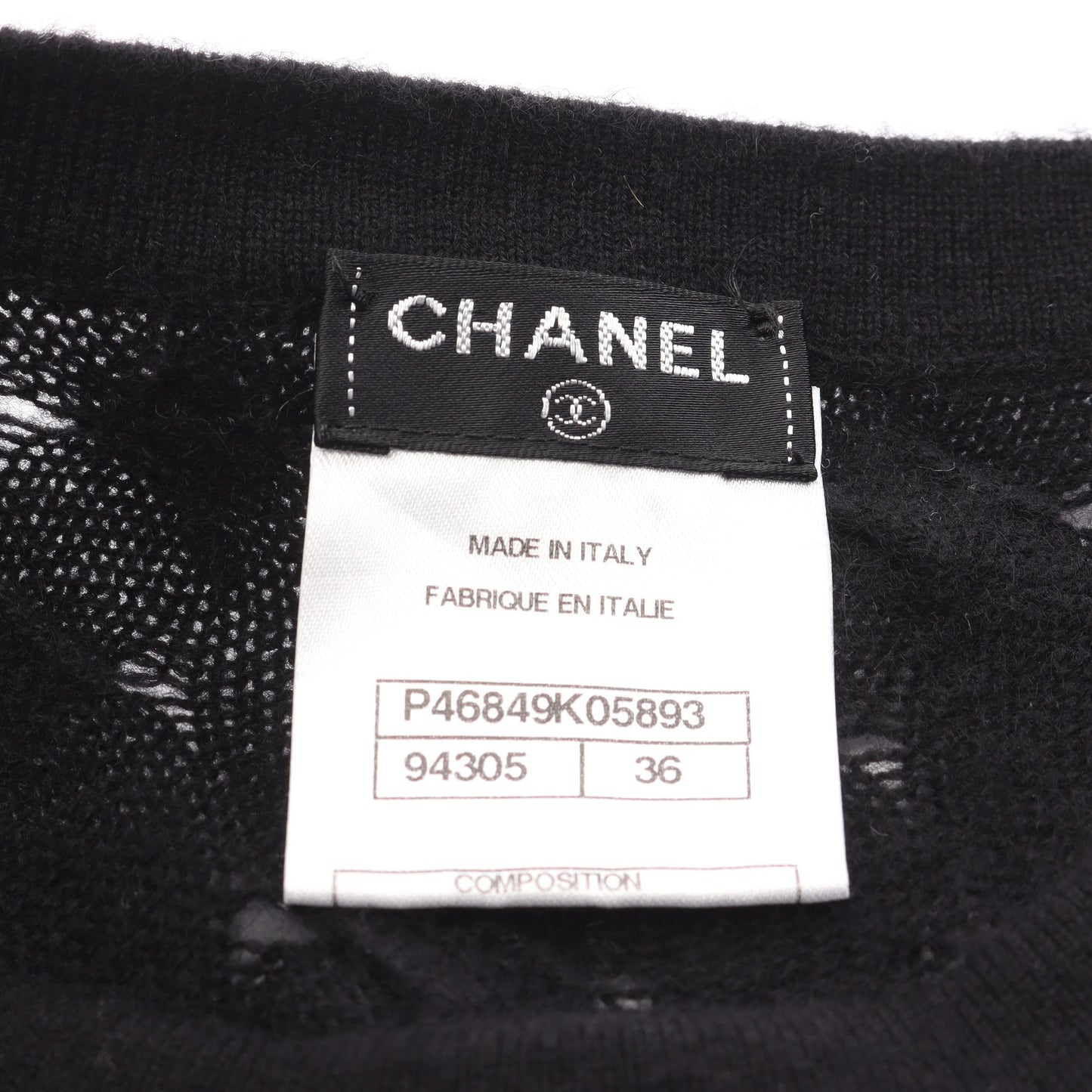 ニットワンピース 半袖 カシミヤ ブラック シャネル ワンピース CHANEL