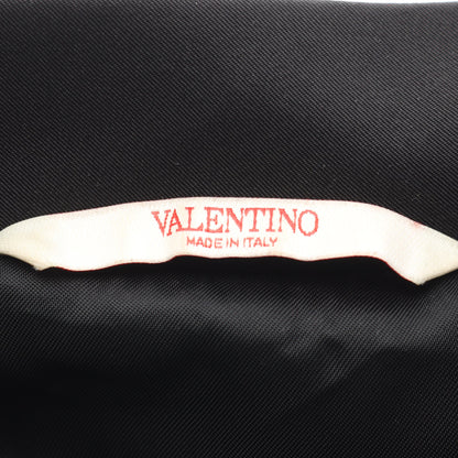 ボンバージャケット シルク ブラック ヴァレンティノ アウター VALENTINO