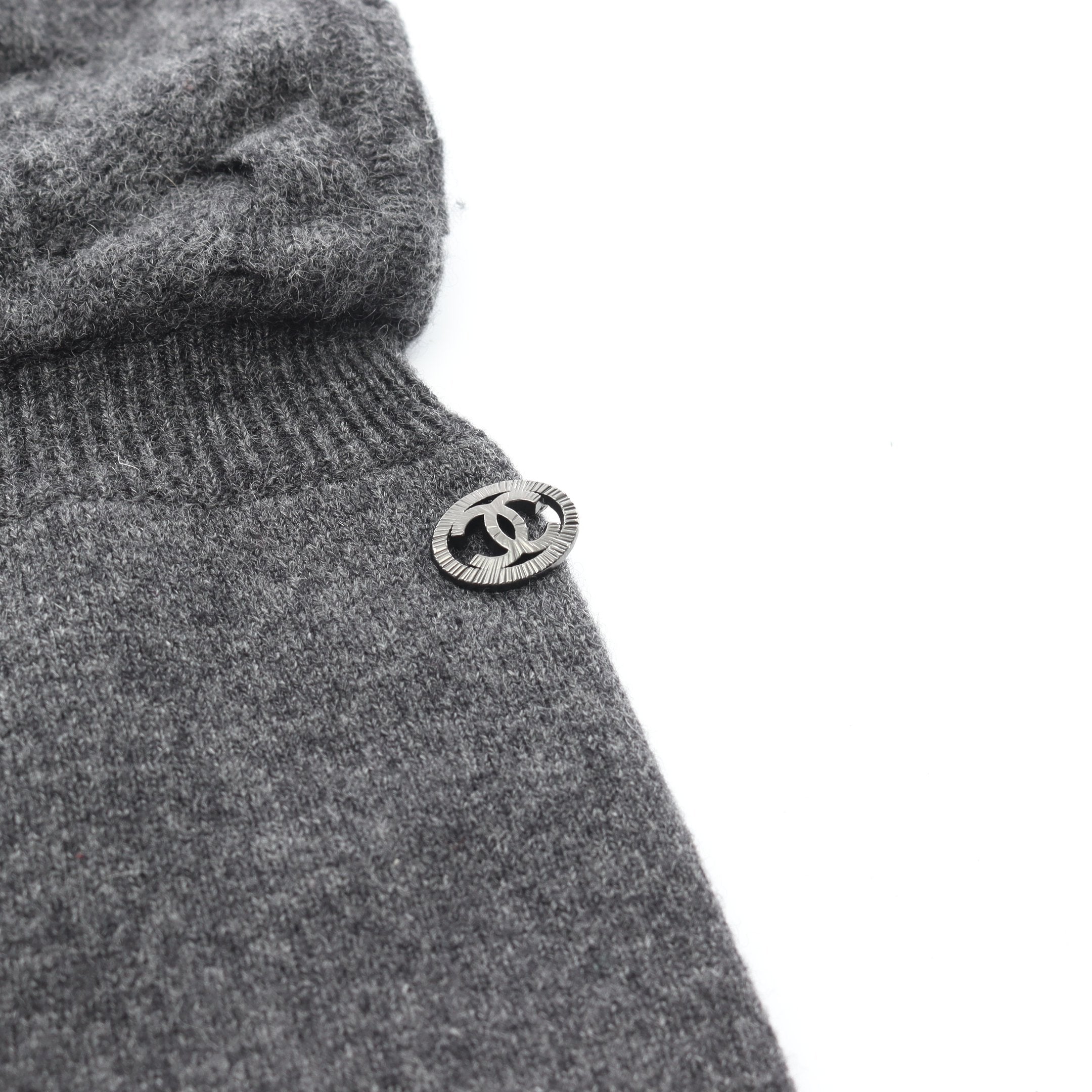 ココマーク ニット ワンピース カシミヤ グレー シャネル – RECLO