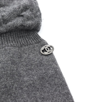 ココマーク ニット ワンピース カシミヤ グレー シャネル ワンピース CHANEL