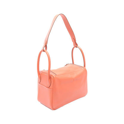 リンディ26 ショルダーバッグ エバーカラー コーラルピンク シルバー金具 □R刻印 エルメス バッグ HERMES