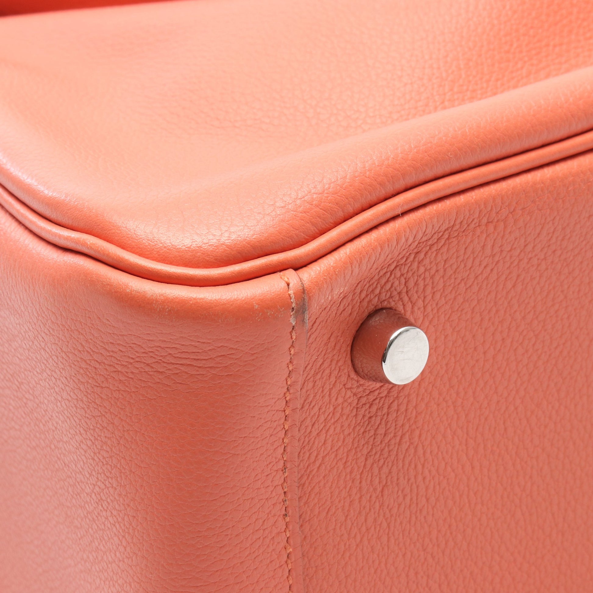リンディ26 ショルダーバッグ エバーカラー コーラルピンク シルバー金具 □R刻印 エルメス バッグ HERMES