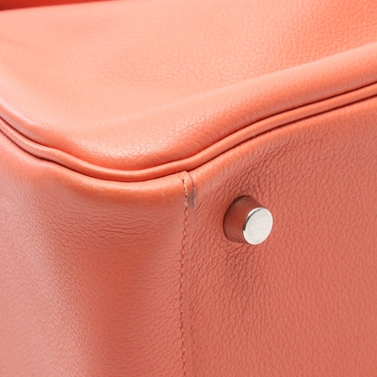リンディ26 ショルダーバッグ エバーカラー コーラルピンク シルバー金具 □R刻印 エルメス バッグ HERMES