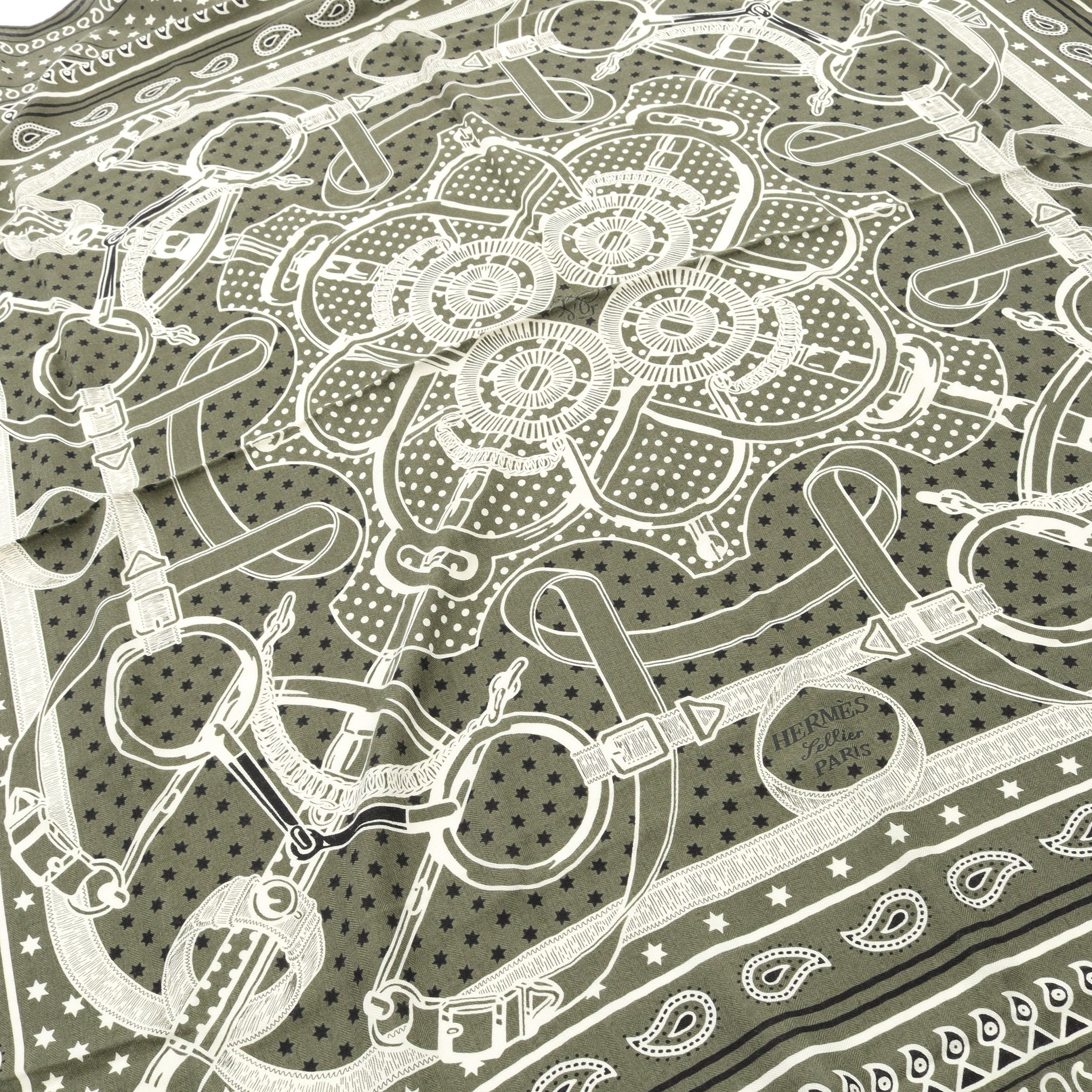 カレジェアン カレ140 Eperon d'Or Bandana スカーフ ショール